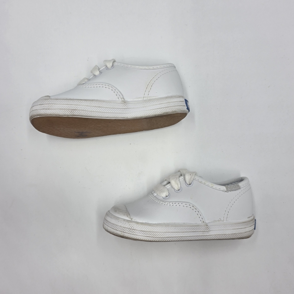 Keds little kids Champion Toe Cap white sneakers size 6 - Picture 3 of 9